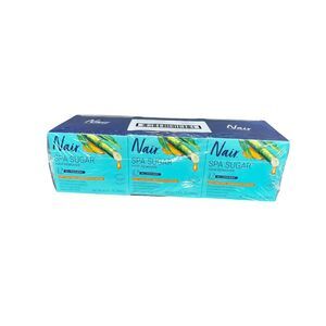 3 NAIR Spa Sugar Hair Remover All-Over Body Natural Ingredients 8.5 fl oz